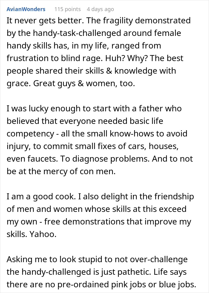 Woman Is Ready To Dump Her BF Immediately Because He Feels So Emasculated When She Fixes Things Woman Is Ready To Dump Her BF Immediately Because He Feels So Emasculated When She Fixes Things