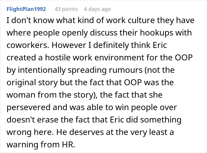 Woman Feels Hostility From New Coworkers, Turns Out They Know About Her Embarrassing One-Night Stand Woman Feels Hostility From New Coworkers, Turns Out They Know About Her Embarrassing One-Night Stand
