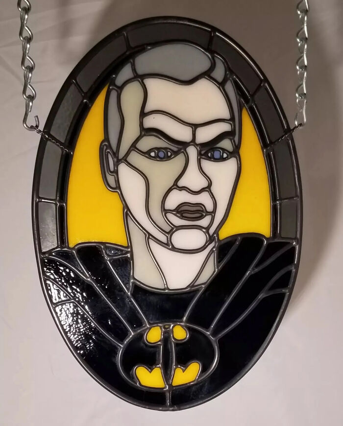 This Artist Turns Pop Culture Icons Into Vivid Stained Glass Signs (41 Pics)