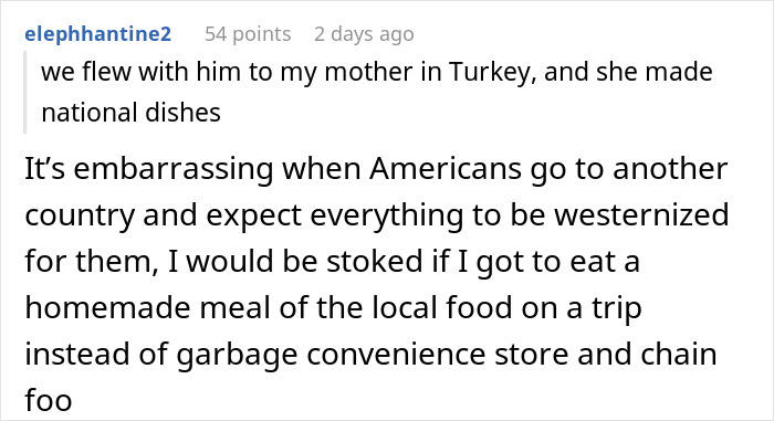 Guy Makes Faces And Throws A Fit After Getting Traditional “Gross” Food Instead Of “American Dishes”