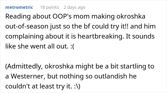 Guy Makes Faces And Throws A Fit After Getting Traditional “Gross” Food Instead Of “American Dishes”