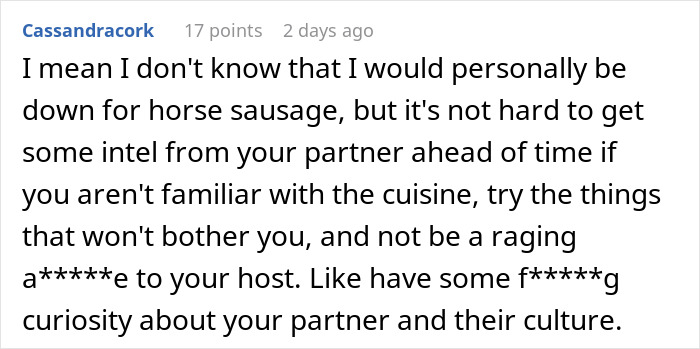 Guy Makes Faces And Throws A Fit After Getting Traditional “Gross” Food Instead Of “American Dishes”