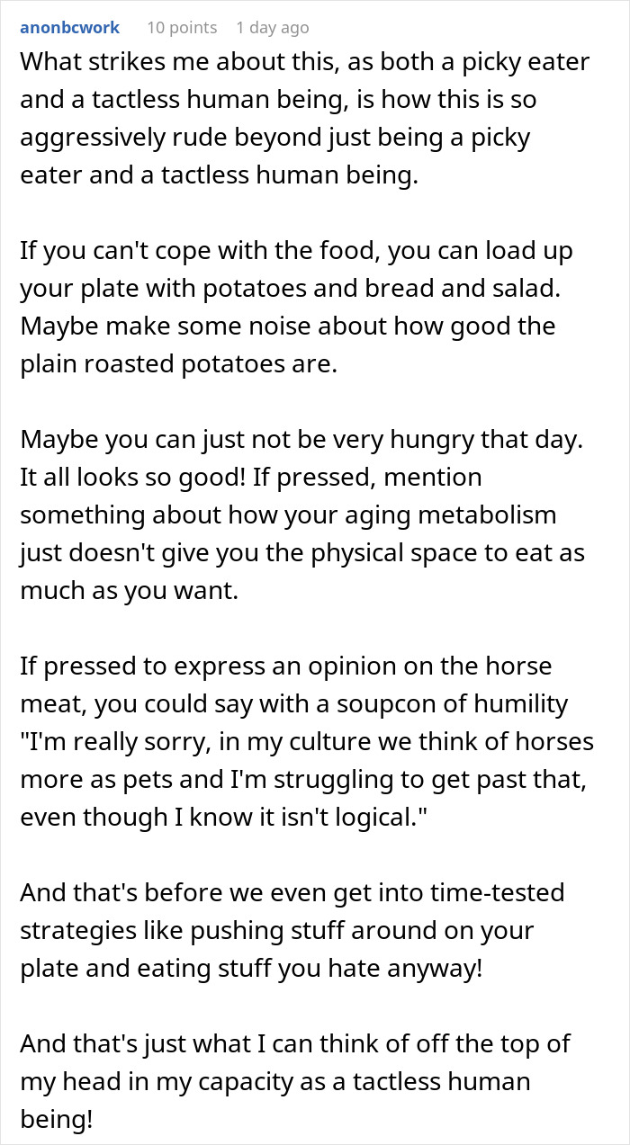 Guy Makes Faces And Throws A Fit After Getting Traditional “Gross” Food Instead Of “American Dishes”