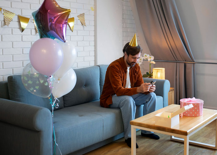 Wife Mopes At B-Day Party As Hubs Is Busy, Mad After He Shows Up And Drags Her Home For A “Surprise”