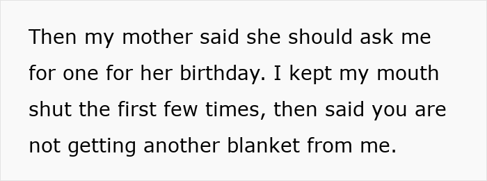 Sis Exchanges A Heated Blanket That Sibling Gifts Her, Whines About It When Her Mom Gets It Instead