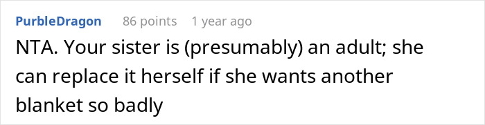 Sis Exchanges A Heated Blanket That Sibling Gifts Her, Whines About It When Her Mom Gets It Instead