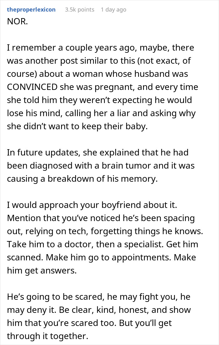 “Get Him To A Doctor”: Lady Living With BF Realizes He Doesn’t Seem To “Remember” Her, Folks Worried “Get Him To A Doctor”: Lady Living With BF Realizes He Doesn’t Seem To “Remember” Her, Folks Worried