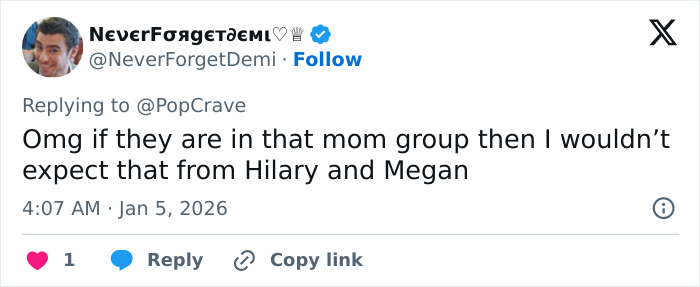 Ashley Tisdale Calls Out ‘Toxic’ Celebrity Mom Group, Accuses Them Of ‘Mean-Girl’ Behavior Ashley Tisdale Calls Out ‘Toxic’ Celebrity Mom Group, Accuses Them Of ‘Mean-Girl’ Behavior