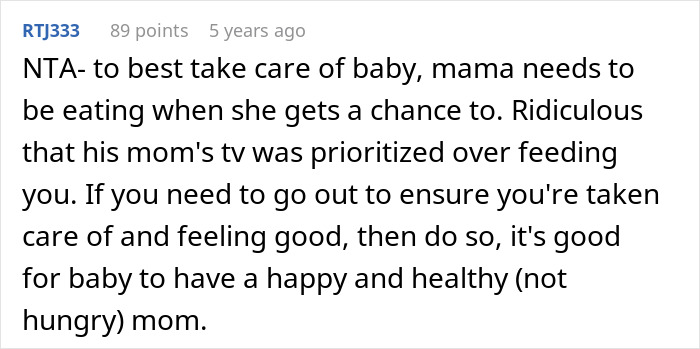 Husband Is Upset Wife Wants To Leave Him With Their Newborn For 15 Minutes While She Gets Food