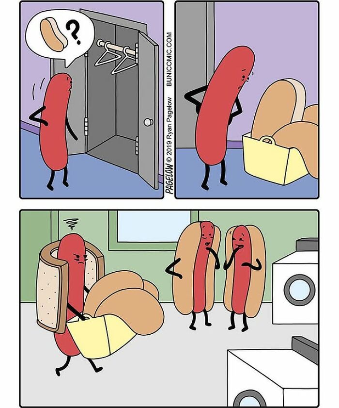 24 &ldquo;Hot Dog&rdquo; Comics By Ryan Pagelow Full Of Absurd Humor And Clever Twists