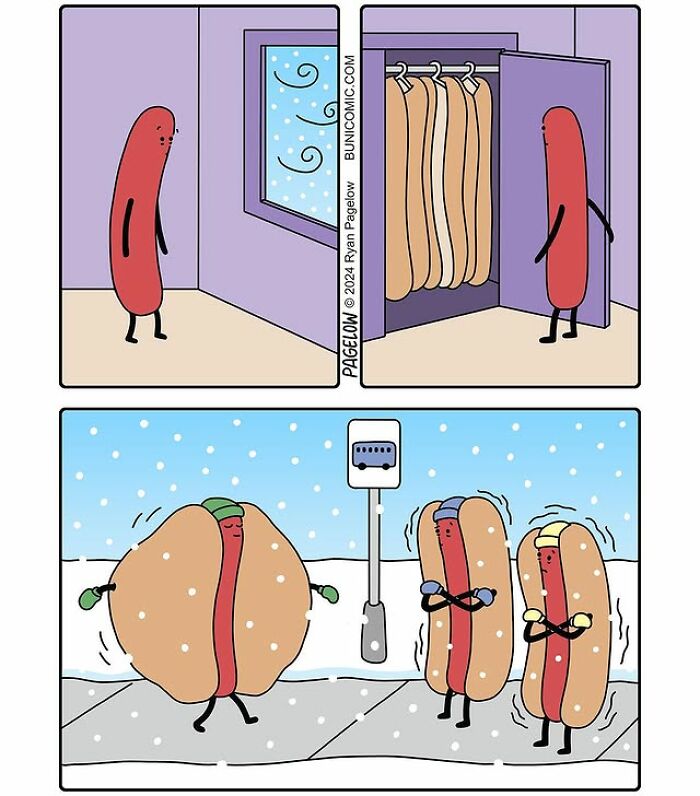 24 &ldquo;Hot Dog&rdquo; Comics By Ryan Pagelow Full Of Absurd Humor And Clever Twists