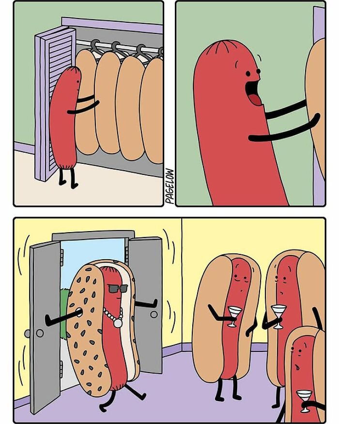 24 &ldquo;Hot Dog&rdquo; Comics By Ryan Pagelow Full Of Absurd Humor And Clever Twists