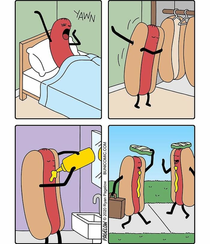 24 &ldquo;Hot Dog&rdquo; Comics By Ryan Pagelow Full Of Absurd Humor And Clever Twists