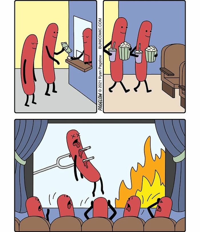 24 &ldquo;Hot Dog&rdquo; Comics By Ryan Pagelow Full Of Absurd Humor And Clever Twists