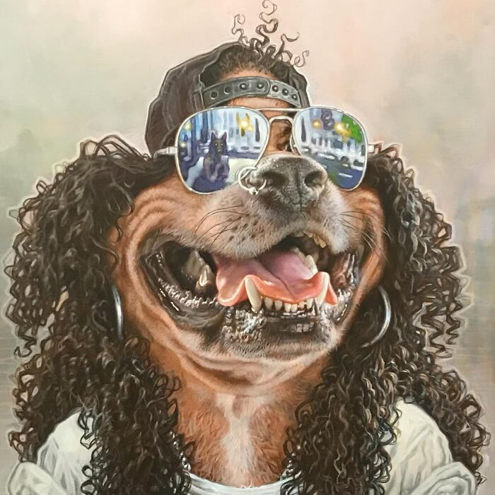 This Artist Turns Pop Culture Icons Into Dogs In Hilarious Caricature Paintings (17 Pics)