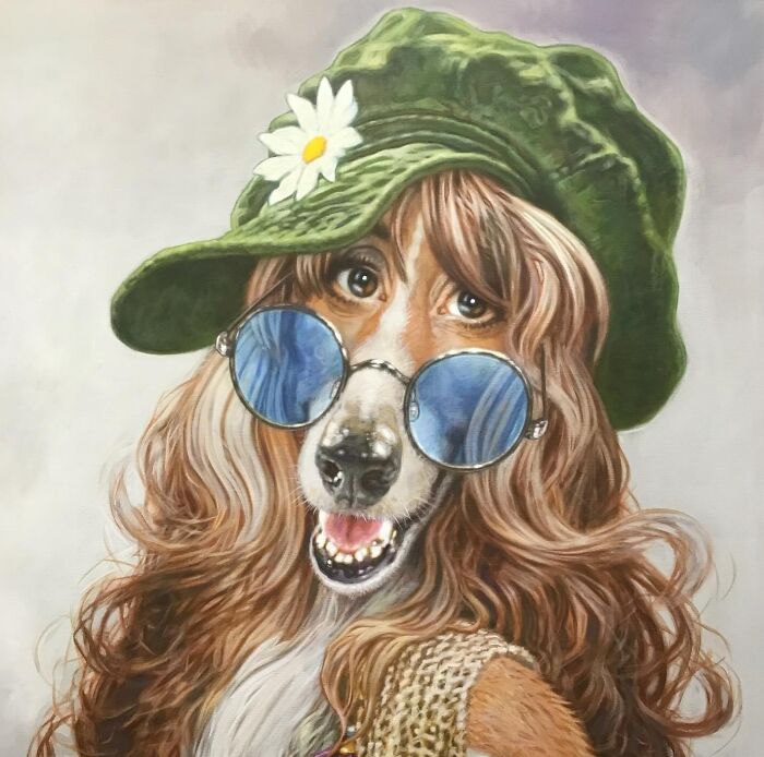 This Artist Turns Pop Culture Icons Into Dogs In Hilarious Caricature Paintings (17 Pics)
