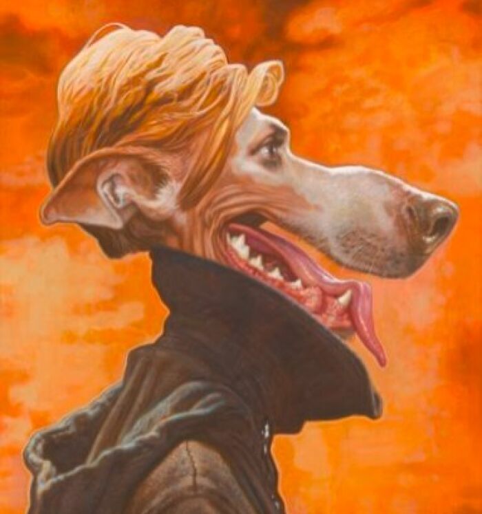This Artist Turns Pop Culture Icons Into Dogs In Hilarious Caricature Paintings (17 Pics)