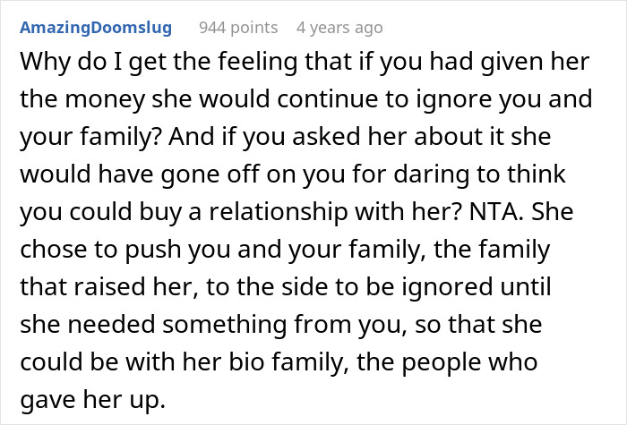 Selfish Lady Ignores Adopted Fam As She Bonds With Bio Fam, Only Remembers Them When She Needs Money Selfish Lady Ignores Adopted Fam As She Bonds With Bio Fam, Only Remembers Them When She Needs Money