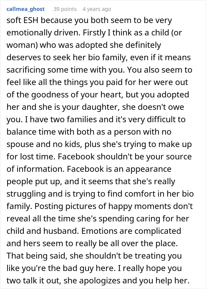 Selfish Lady Ignores Adopted Fam As She Bonds With Bio Fam, Only Remembers Them When She Needs Money Selfish Lady Ignores Adopted Fam As She Bonds With Bio Fam, Only Remembers Them When She Needs Money