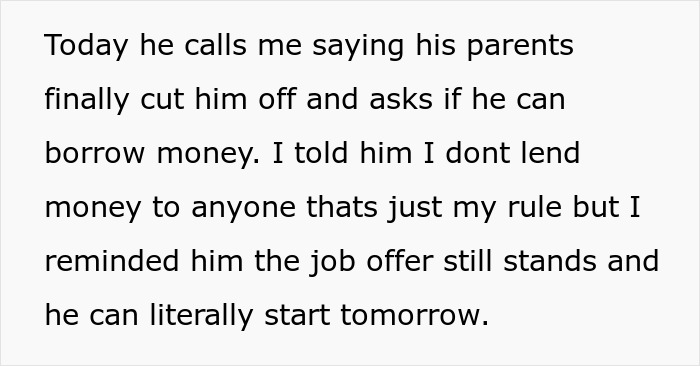 Unemployed Guy Thinks He’s Too Good To Work, Insults Friend Who’s Paying His Bills And Gets Cut Off Unemployed Guy Thinks He’s Too Good To Work, Insults Friend Who’s Paying His Bills And Gets Cut Off