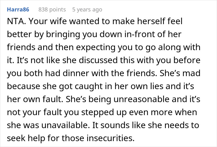 Guy “Embarrasses” Wife By Not Going Along With Her Lie: “She Was Extremely Mad”