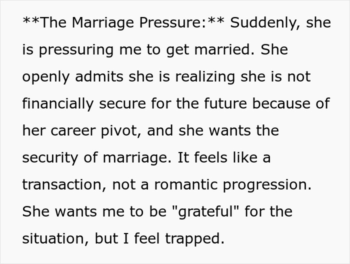 Man Feels Like His GF’s ATM After She Quits Her Job And Demands Marriage For Security Man Feels Like His GF’s ATM After She Quits Her Job And Demands Marriage For Security