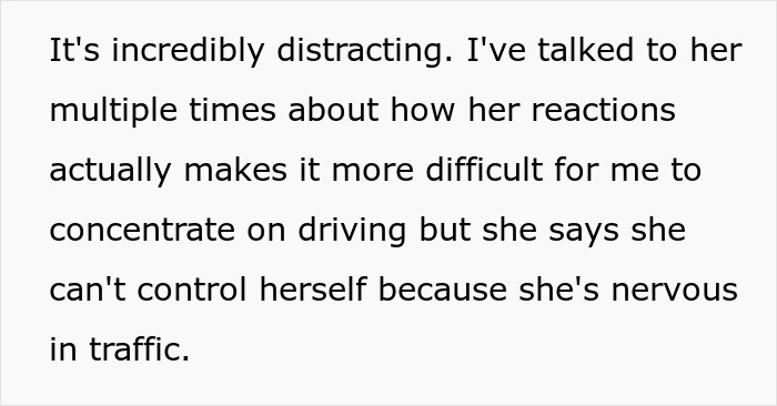 &ldquo;I Humiliated Her&rdquo;: Husband Bans Wife From The Front Seat After Her Anxiety Meltdown Puts Them At Risk
