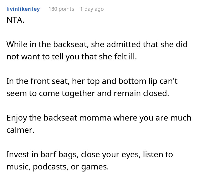 &ldquo;I Humiliated Her&rdquo;: Husband Bans Wife From The Front Seat After Her Anxiety Meltdown Puts Them At Risk