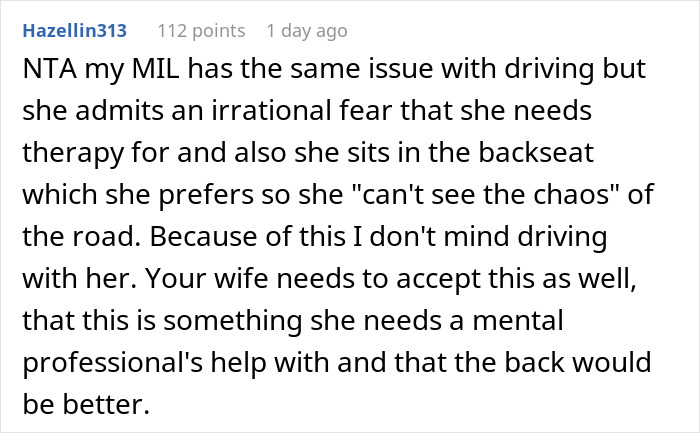 &ldquo;I Humiliated Her&rdquo;: Husband Bans Wife From The Front Seat After Her Anxiety Meltdown Puts Them At Risk