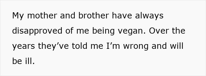 Vegan Teen Gets Shaded By Fam For Her Diet, Mom Plots To Keep Toxic Relative And Bro Away