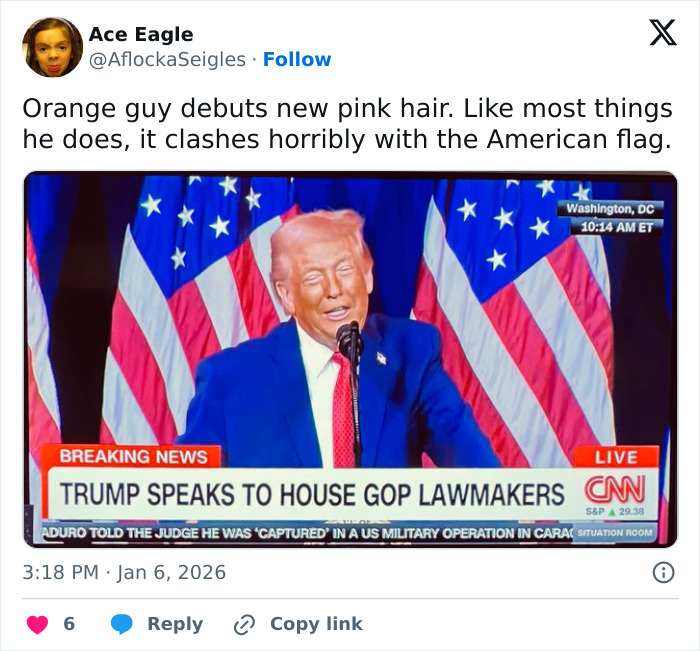 Professional Stylist Reveals Why Trump’s Hair Has Turned Pink