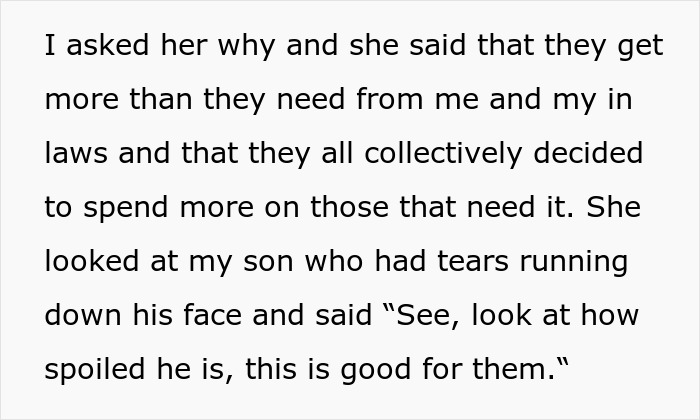 Woman Marries Into Rich Family, Horrified When Her Mom Doesn&rsquo;t Give Kids Gifts As They Have Enough