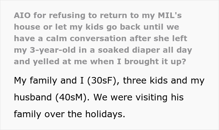 Woman Horrified MIL Didn’t Change The Kid’s Diaper For The Whole Day, Bans Her From Visiting
