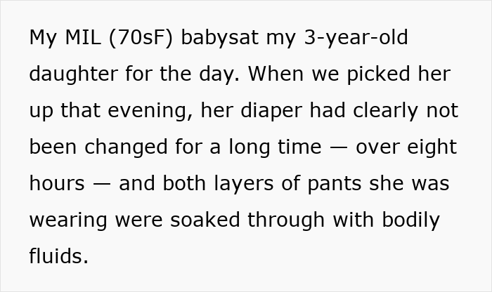 Woman Horrified MIL Didn’t Change The Kid’s Diaper For The Whole Day, Bans Her From Visiting