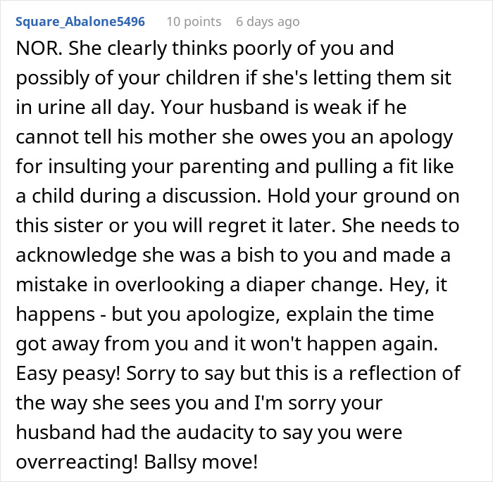 Woman Horrified MIL Didn’t Change The Kid’s Diaper For The Whole Day, Bans Her From Visiting