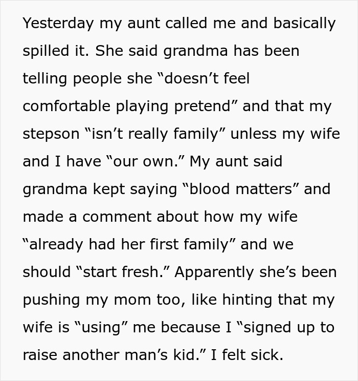 Man Doesn&rsquo;t Get Why His Grandma Doesn&rsquo;t Want To See His Stepson, Then Finds Out The Ugly Truth