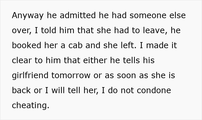 “I Am Disgusted”: Mom Shocked After Learning Son Is Cheating On GF, Threatens To Tell Her “I Am Disgusted”: Mom Shocked After Learning Son Is Cheating On GF, Threatens To Tell Her