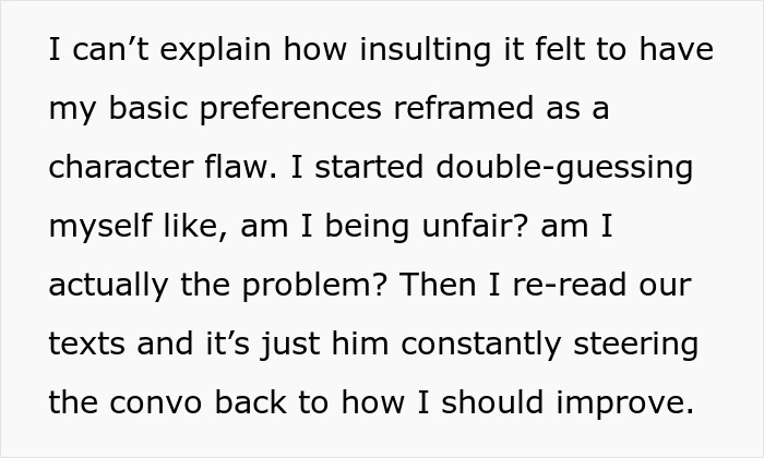 Woman Thinks She Found A Perfect Match, Mortified When He Turns Every Boundary Into A Therapy Battle