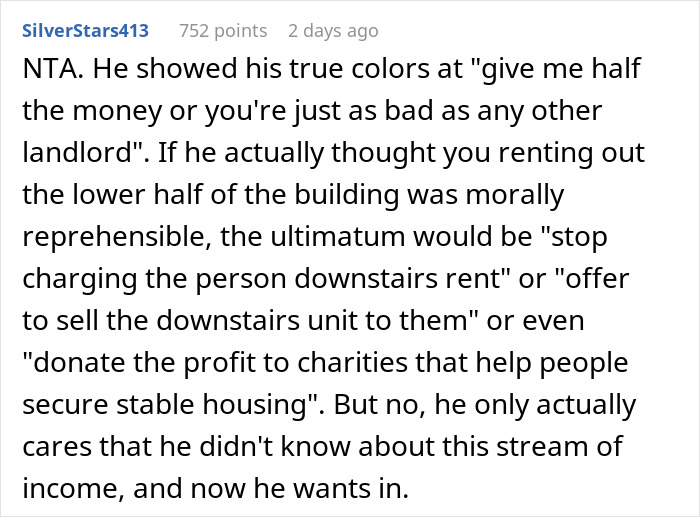 Guy Learns That His Girlfriend Is A Landlord, Demands Half Of Her Profits Guy Learns That His Girlfriend Is A Landlord, Demands Half Of Her Profits
