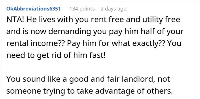 Guy Learns That His Girlfriend Is A Landlord, Demands Half Of Her Profits Guy Learns That His Girlfriend Is A Landlord, Demands Half Of Her Profits
