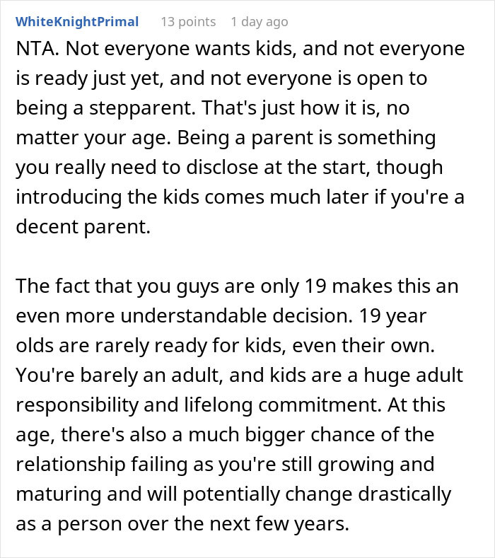 “Why Didn’t She Tell Me?”: Man Wonders If He Was Wrong For Dumping His GF Because She Has Kids “Why Didn’t She Tell Me?”: Man Wonders If He Was Wrong For Dumping His GF Because She Has Kids