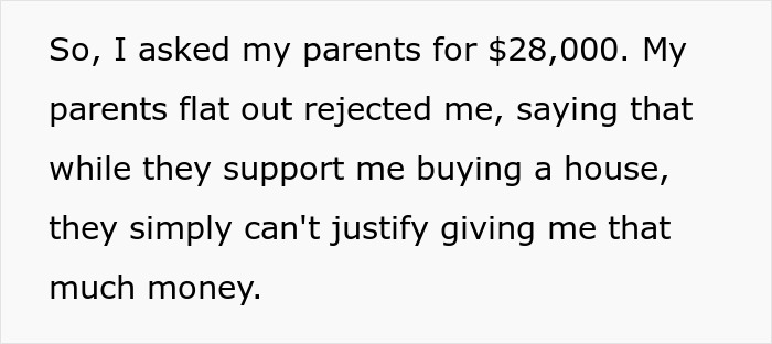 Biased Parents See It As “Duty” To Help Their Son With $30k For Home, Refuse To Help Daughter In The Same Way Biased Parents See It As “Duty” To Help Their Son With $30k For Home, Refuse To Help Daughter In The Same Way