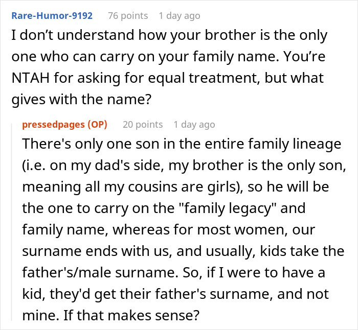 Biased Parents See It As “Duty” To Help Their Son With $30k For Home, Refuse To Help Daughter In The Same Way Biased Parents See It As “Duty” To Help Their Son With $30k For Home, Refuse To Help Daughter In The Same Way