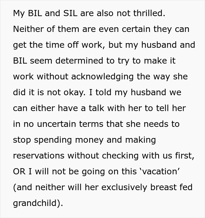 DIL Sick Of Overbearing MIL Who Makes Plans Without Her Knowledge, Finally Puts Her Foot Down