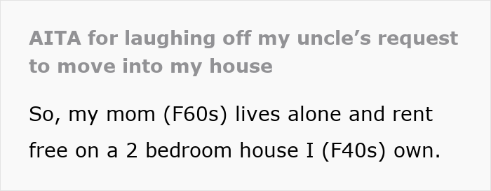 Entitled Uncle Expects Niece To Be His Retirement Plan, Calls Her Cruel When She Laughs Him Off