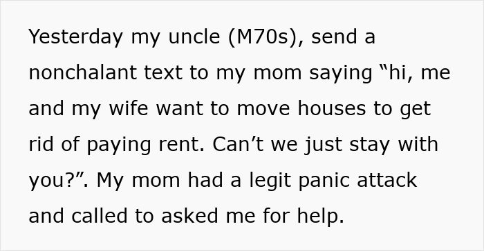 Entitled Uncle Expects Niece To Be His Retirement Plan, Calls Her Cruel When She Laughs Him Off