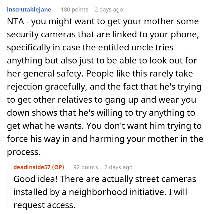 Entitled Uncle Expects Niece To Be His Retirement Plan, Calls Her Cruel When She Laughs Him Off