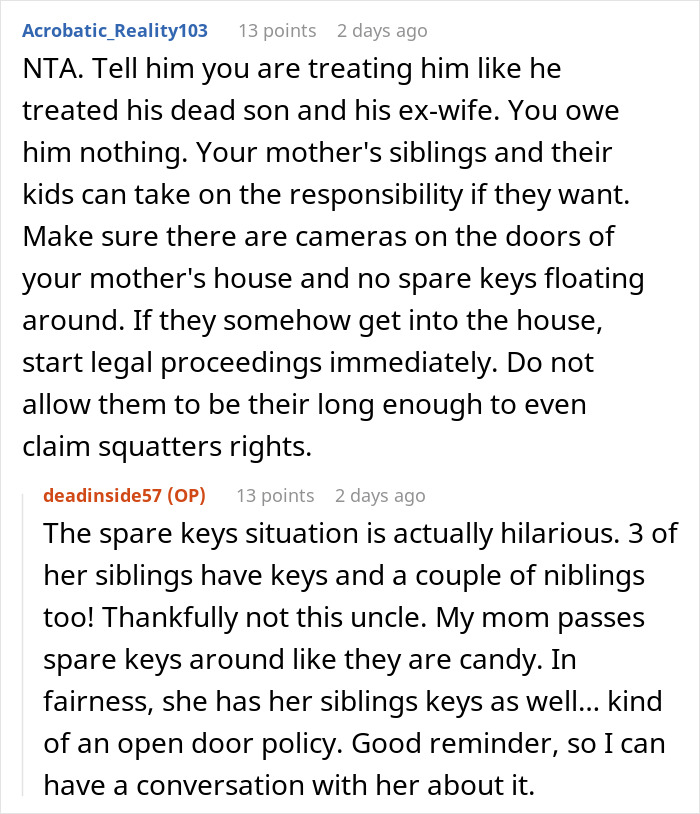 Entitled Uncle Expects Niece To Be His Retirement Plan, Calls Her Cruel When She Laughs Him Off