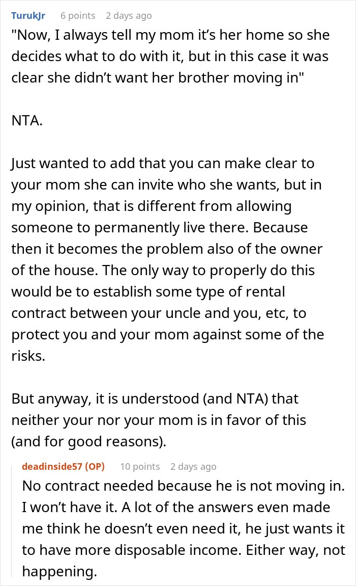 Entitled Uncle Expects Niece To Be His Retirement Plan, Calls Her Cruel When She Laughs Him Off