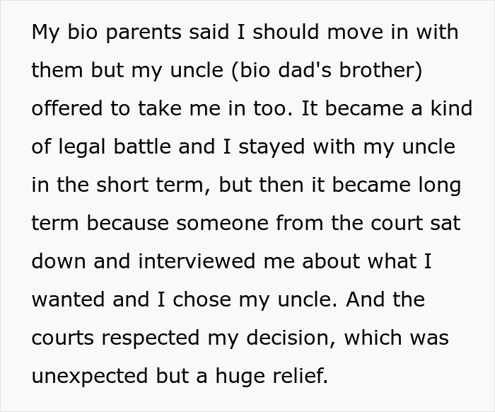 Teen Refuses To Live With Bio Parents Who Abandoned Him As A Kid, They Take The Matter To Court Teen Refuses To Live With Bio Parents Who Abandoned Him As A Kid, They Take The Matter To Court